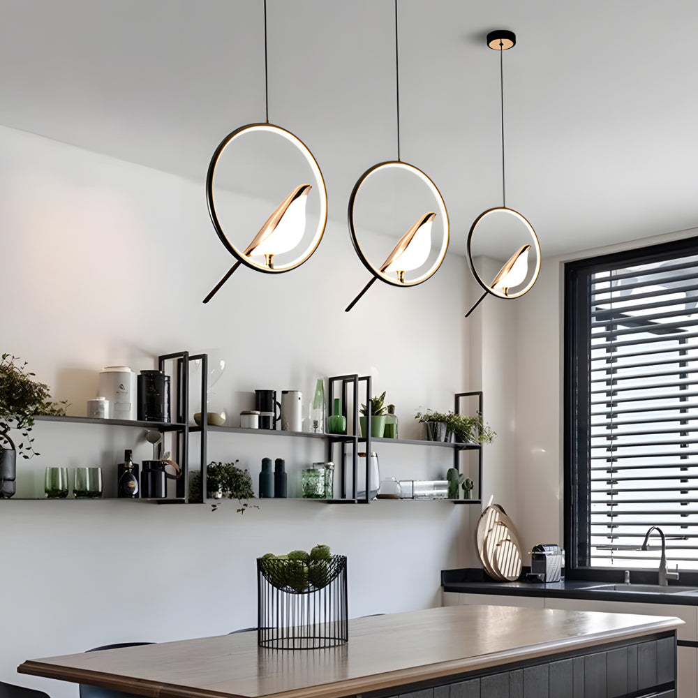 Modern Dimmable Pendant Light with Adjustable LED and Remote Control – Sleek Aluminum Design
