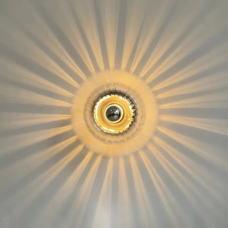 Modern Glass Wall Lamp with Soft LED Lighting – Elegant Minimalist Sconce for Home Decor