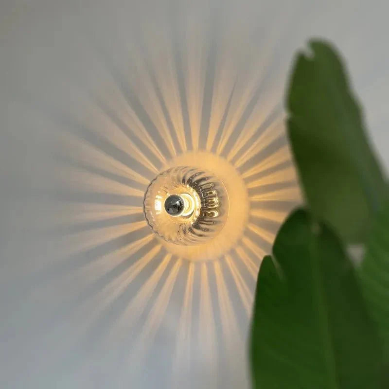 Modern Glass Wall Lamp with Soft LED Lighting – Elegant Minimalist Sconce for Home Decor