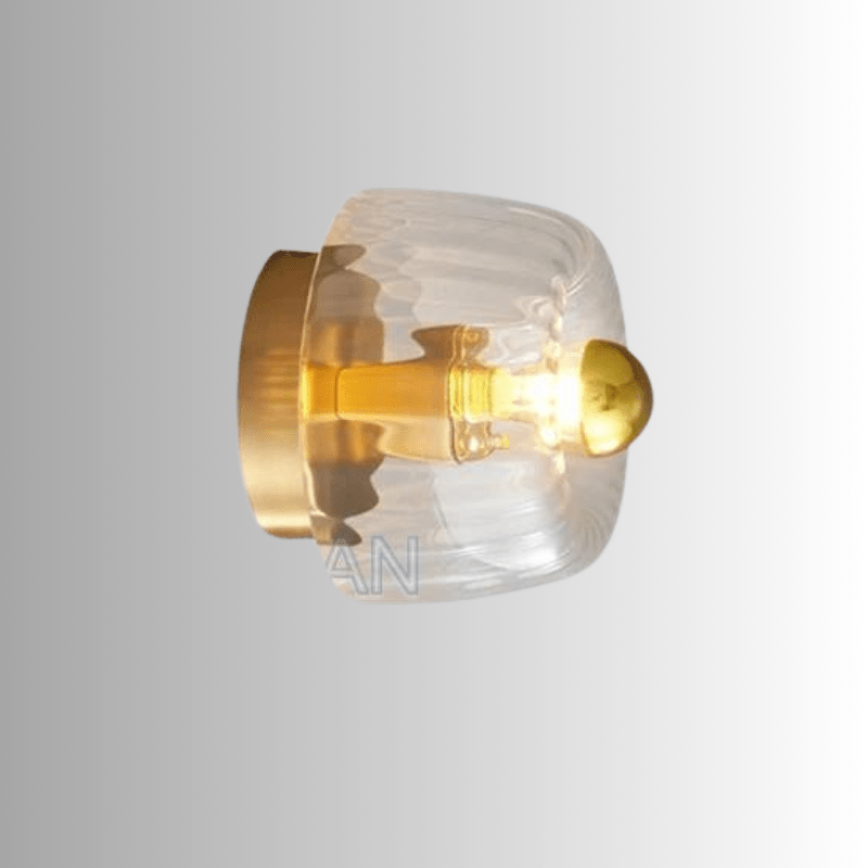 Modern Glass Wall Lamp with Soft LED Lighting – Elegant Minimalist Sconce for Home Decor