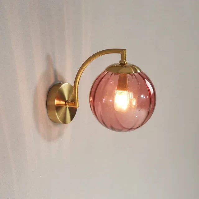 Modern Glass Wall Sconce with Integrated LED – Elegant Wall Lamp for Living Room and Bedroom Lighting