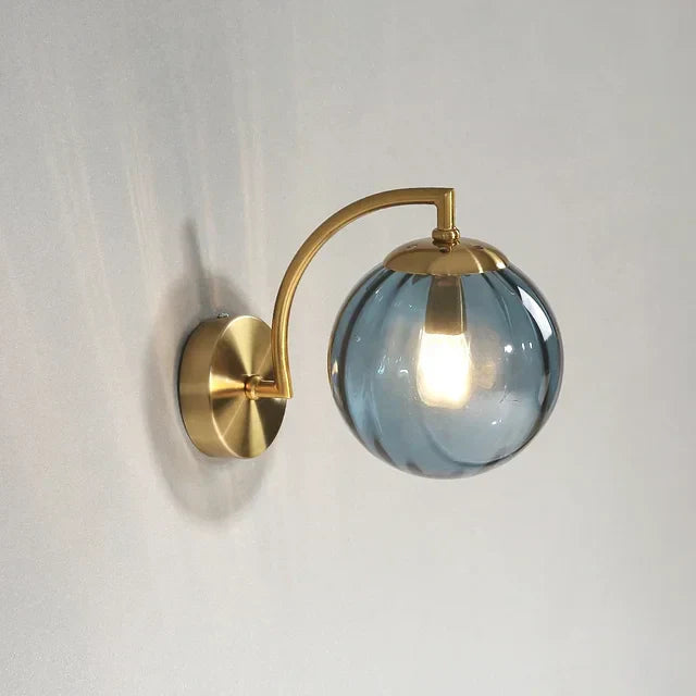 Modern Glass Wall Sconce with Integrated LED – Elegant Wall Lamp for Living Room and Bedroom Lighting