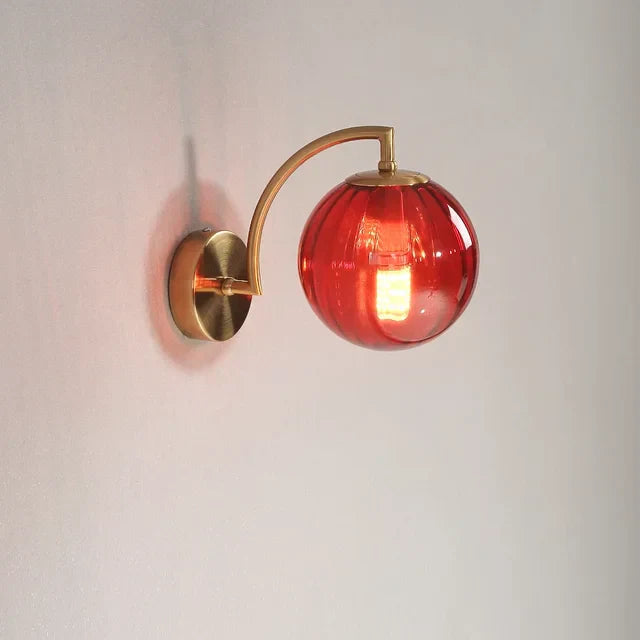 Modern Glass Wall Sconce with Integrated LED – Elegant Wall Lamp for Living Room and Bedroom Lighting