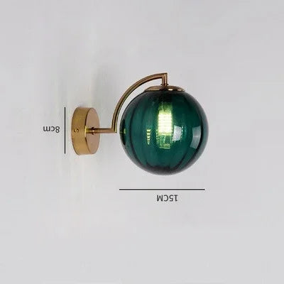 Modern Glass Wall Sconce with Integrated LED – Elegant Wall Lamp for Living Room and Bedroom Lighting