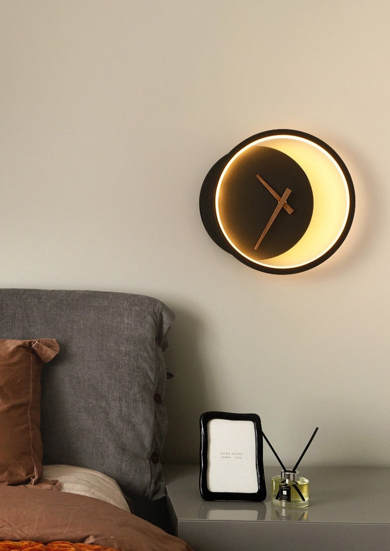 Modern LED Wall Clock in Black or White – Stylish Decorative Timepiece for Home