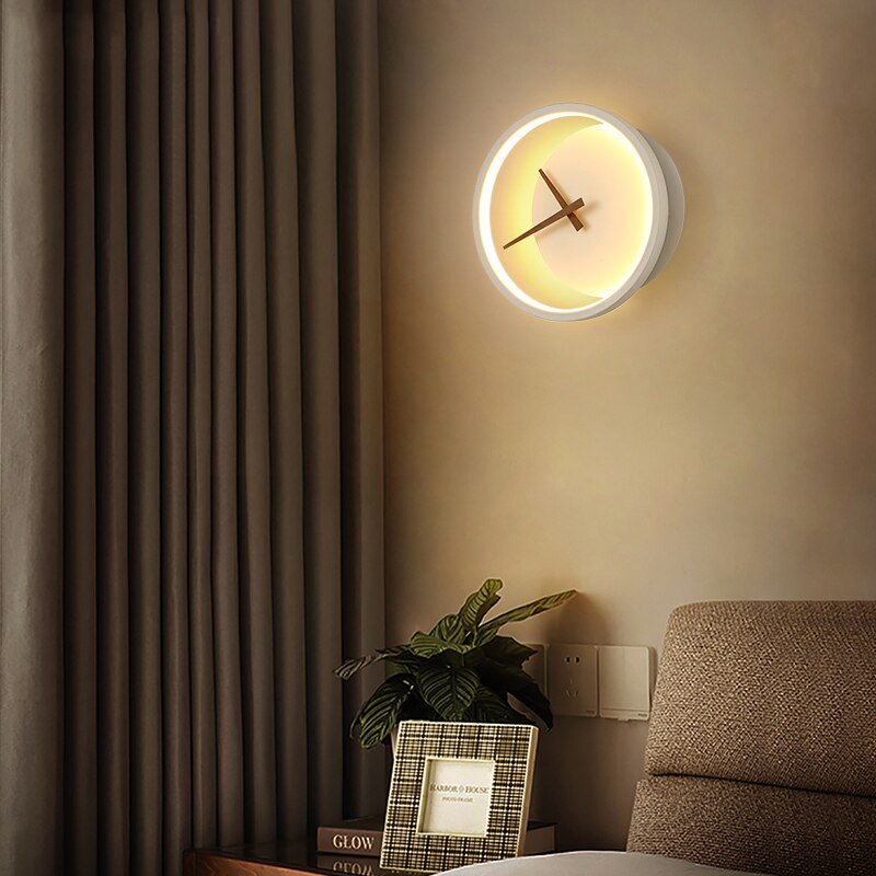 Modern LED Wall Clock in Black or White – Stylish Decorative Timepiece for Home