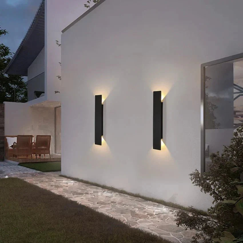 Modern Minimalist Outdoor LED Wall Lamp – Weatherproof Aluminum Fixture