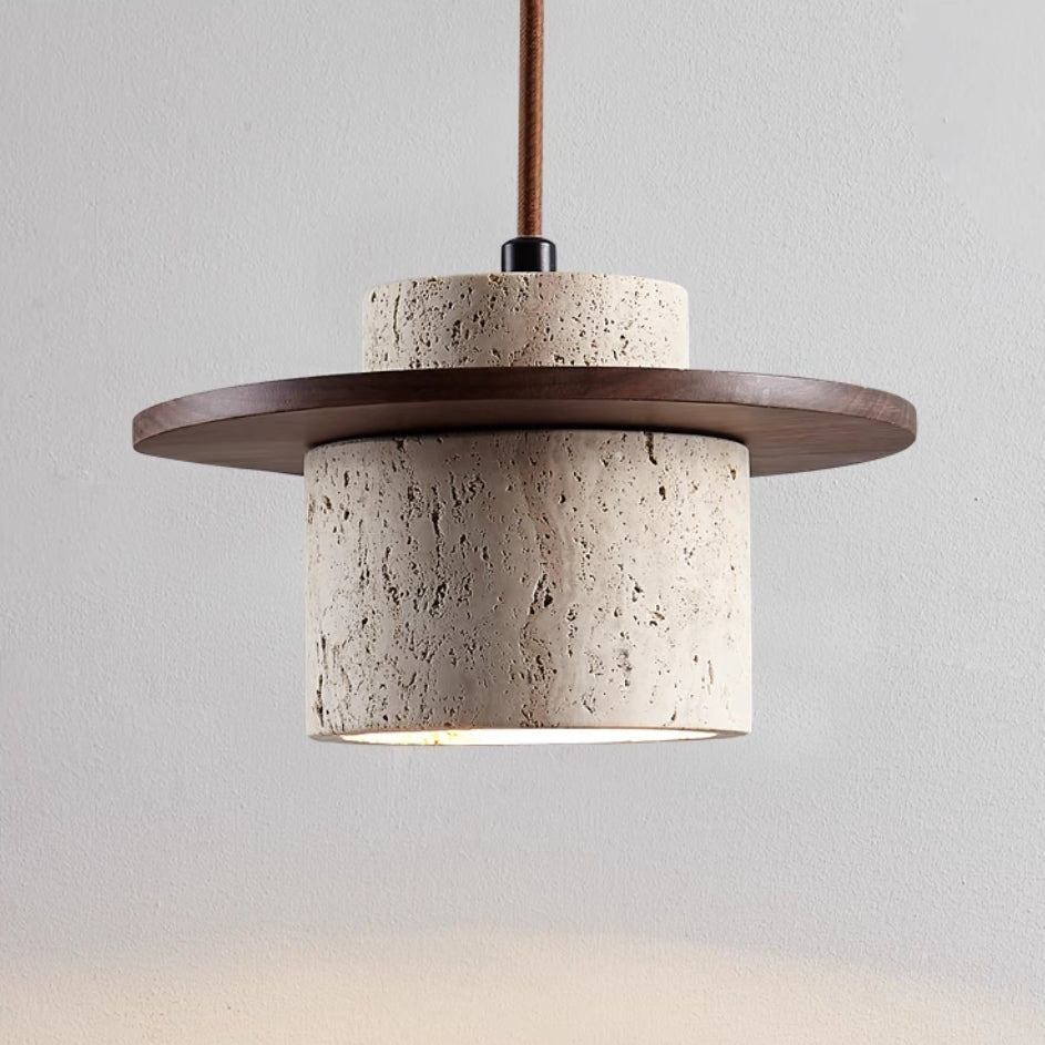 Elegant Travertine Pendant Lamp