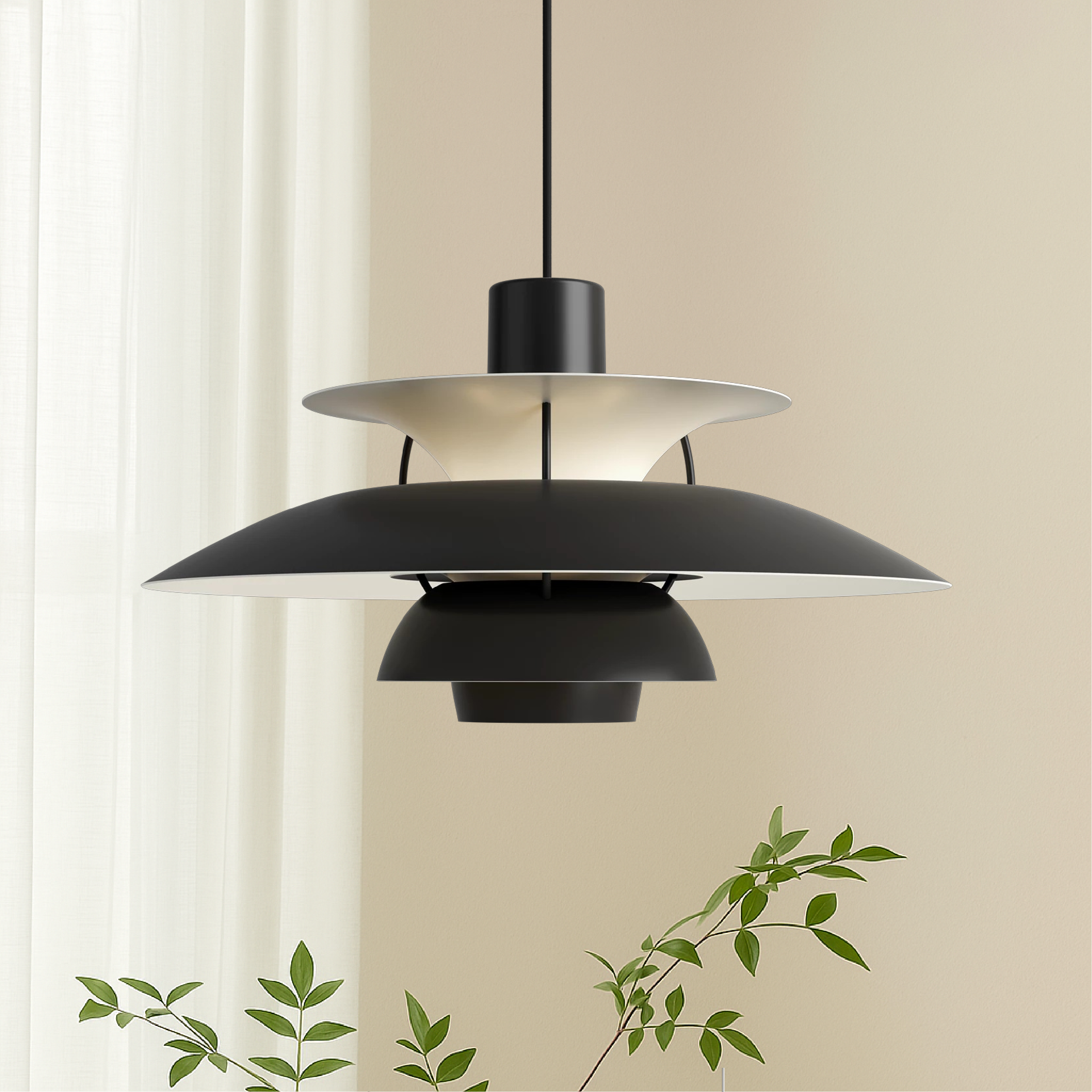 Elegant Aluminum Pendant Lamp