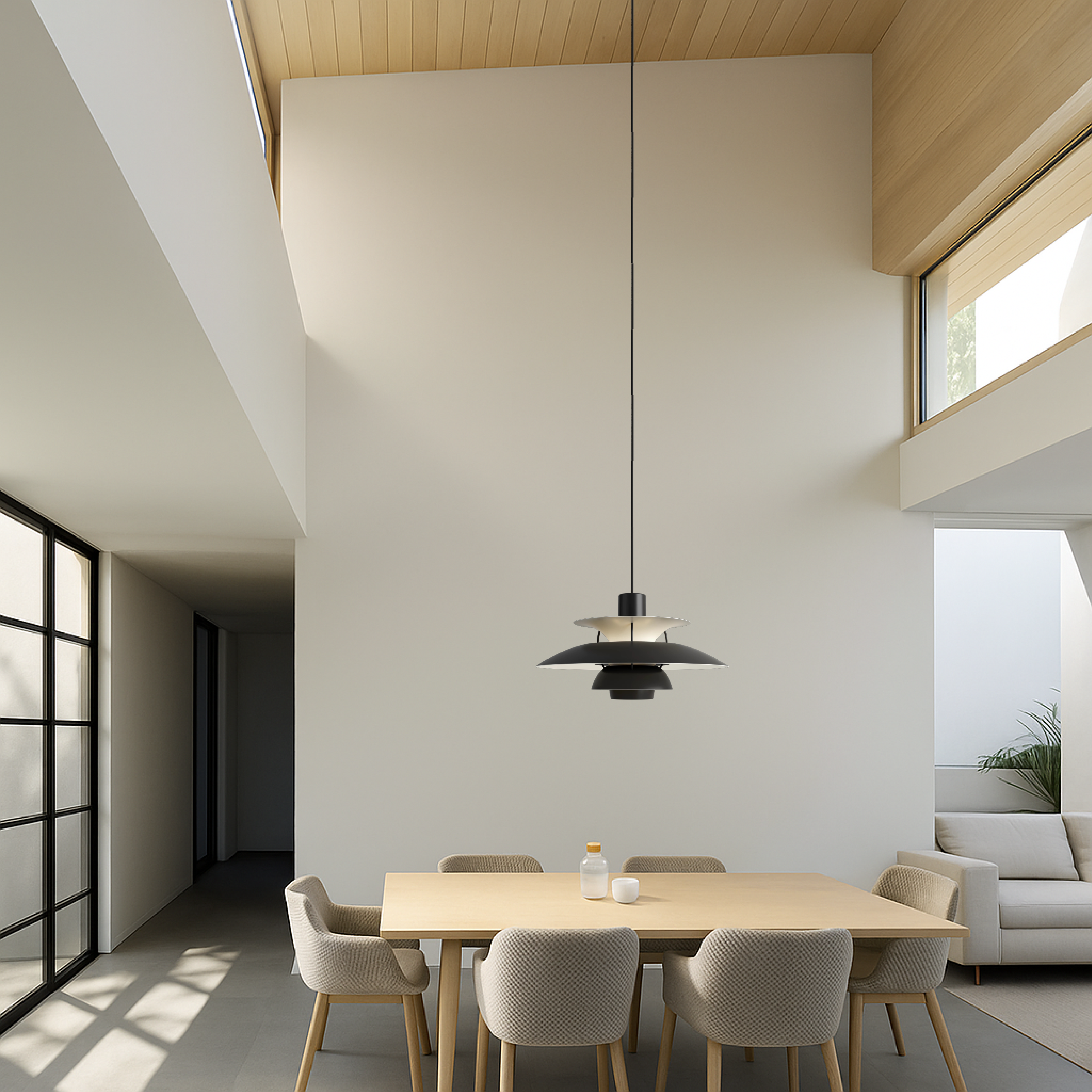 Elegant Aluminum Pendant Lamp