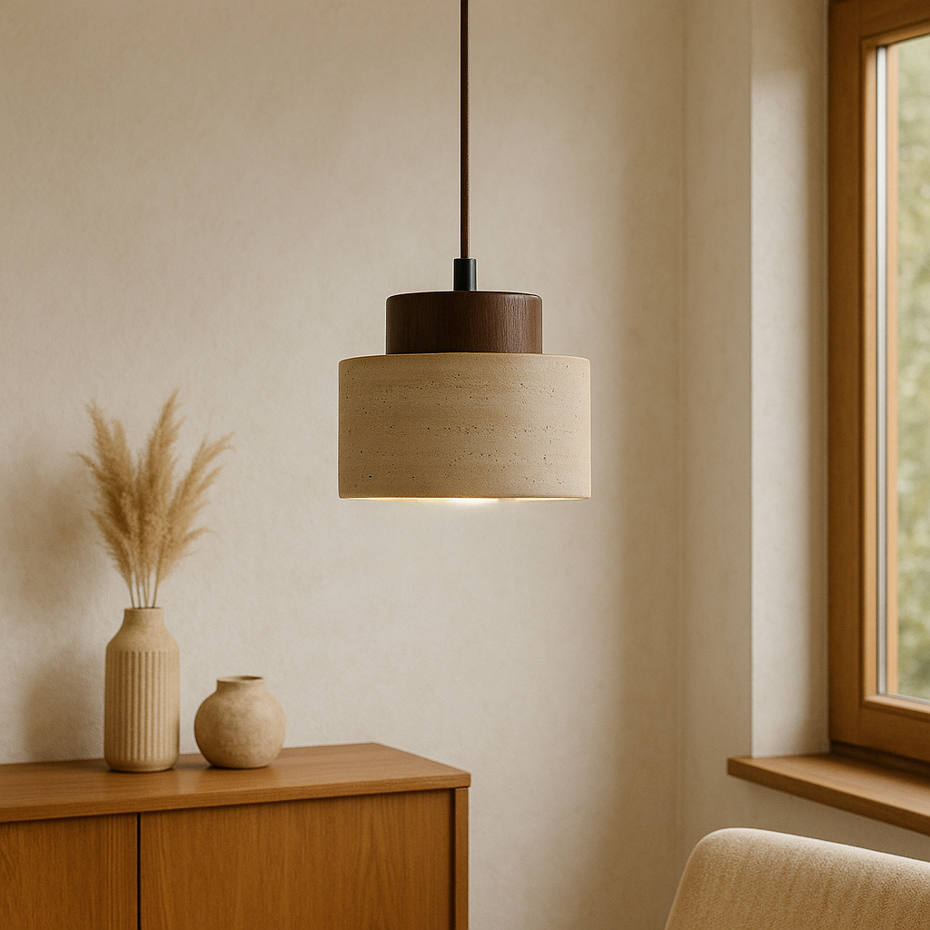 Travertine Pendant Light for Home
