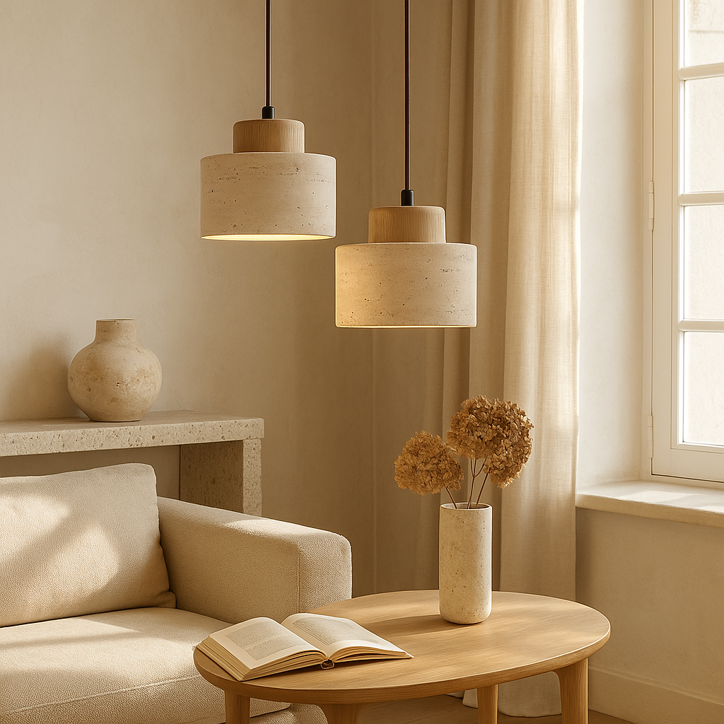 Travertine Pendant Light for Home