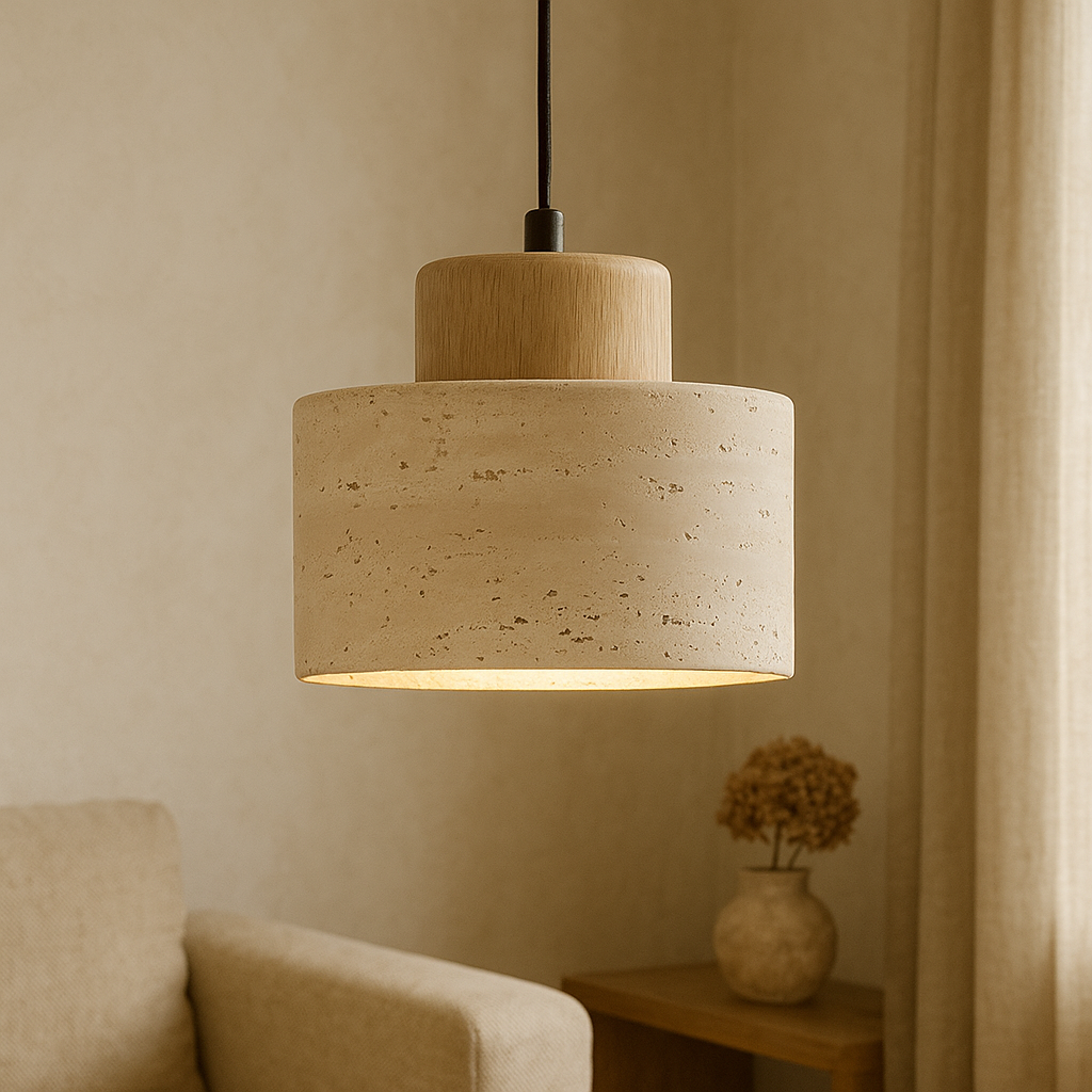 Travertine Pendant Light for Home