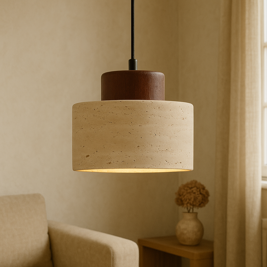 Travertine Pendant Light for Home