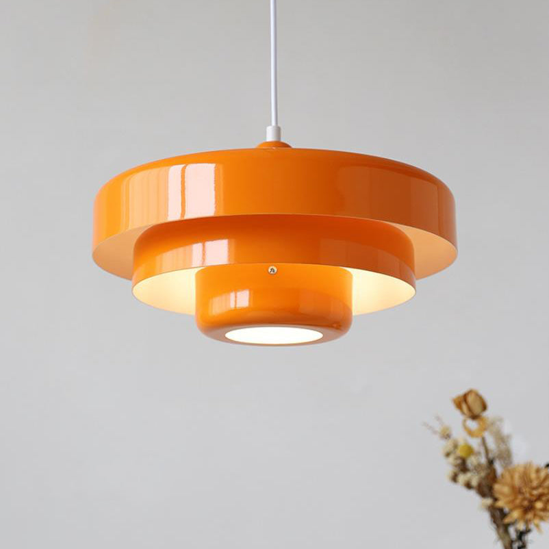 Multi-Layered Metal Pendant Light – 21 cm Nordic-Inspired Kitchen Pendant Lighting for Modern and Vintage Decor