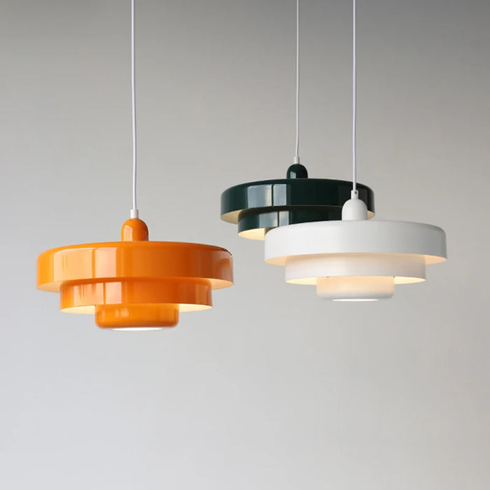 Multi-Layered Metal Pendant Light – 21 cm Nordic-Inspired Kitchen Pendant Lighting for Modern and Vintage Decor
