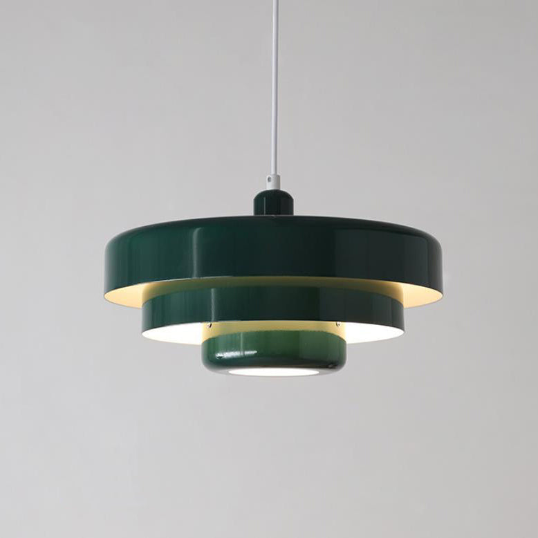 Multi-Layered Metal Pendant Light – 21 cm Nordic-Inspired Kitchen Pendant Lighting for Modern and Vintage Decor
