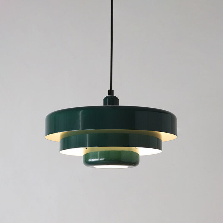 Multi-Layered Metal Pendant Light – 21 cm Nordic-Inspired Kitchen Pendant Lighting for Modern and Vintage Decor