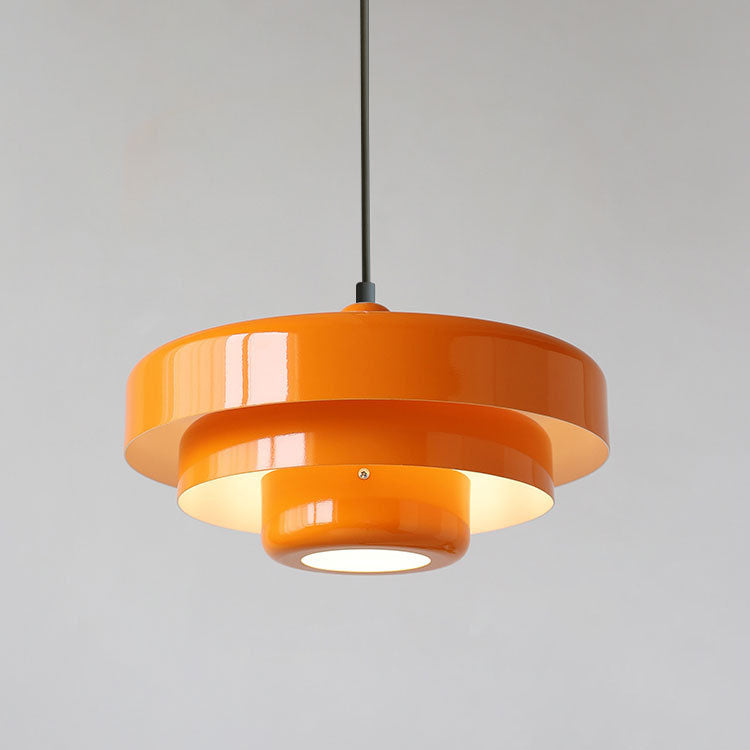 Multi-Layered Metal Pendant Light – 21 cm Nordic-Inspired Kitchen Pendant Lighting for Modern and Vintage Decor