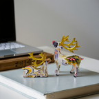 Opertsa - Escultura Abstracta de Ciervo - Escultura Decorativa de Mesa en Resina