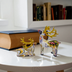 Opertsa - Escultura Abstracta de Ciervo - Escultura Decorativa de Mesa en Resina