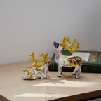 Opertsa - Escultura Abstracta de Ciervo - Escultura Decorativa de Mesa en Resina