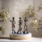 Opertsa - African Musicians Statue Set - Decorative Sculptures