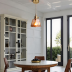 Opertsa - Amber Glass Pendant Lamp – Warm Light & Stylish Design