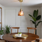 Opertsa - Amber Glass Pendant Lamp – Warm Light & Stylish Design