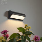 Opertsa - Black LED Outdoor Wall Light