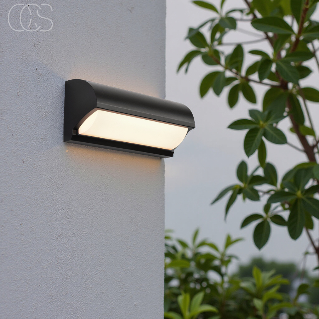 Opertsa - Black LED Outdoor Wall Light