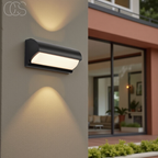 Opertsa - Black LED Outdoor Wall Light