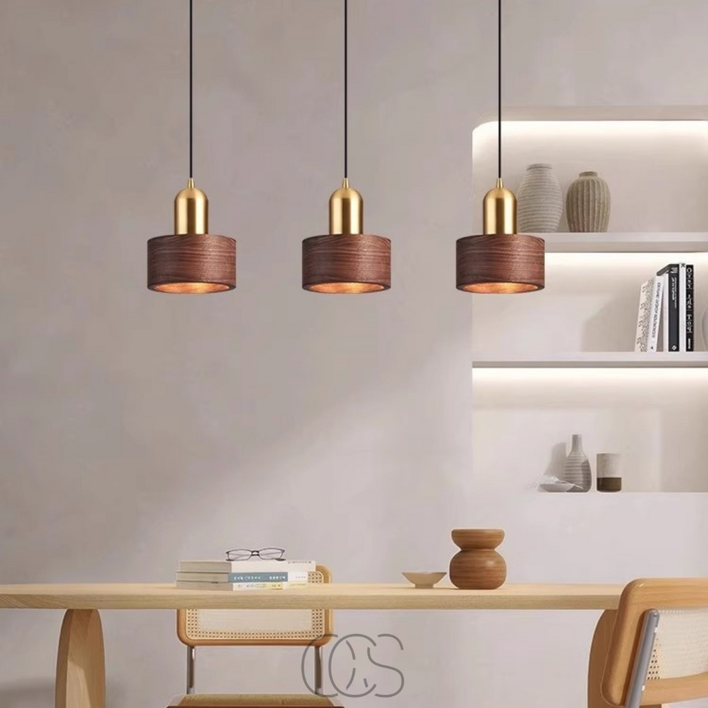 Opertsa - Design pendant lamp with gold accent