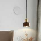 Opertsa - Design pendant lamp with gold accent