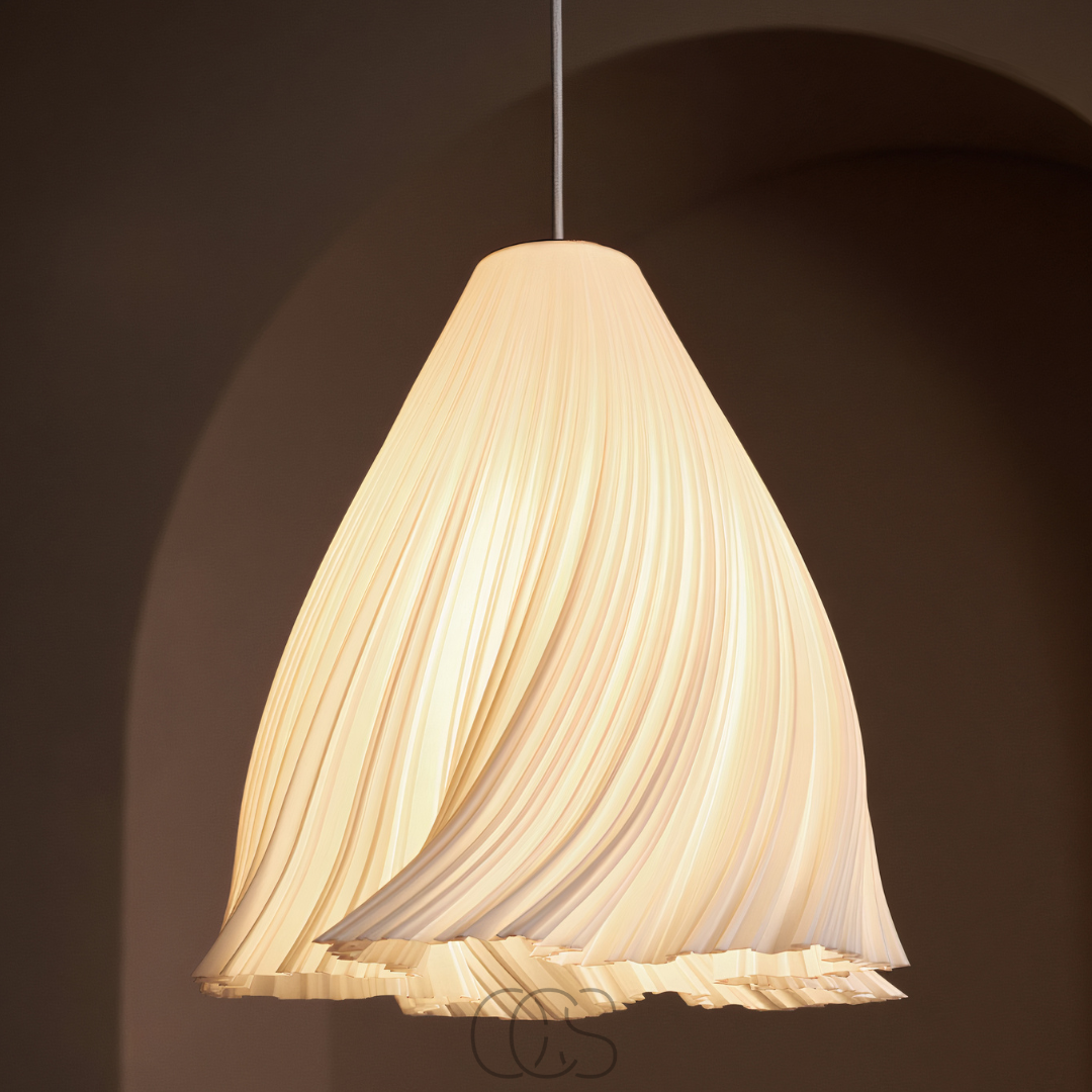 Opertsa - Fanning Fabric Ceiling Lamp - Modern Textiles