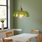Opertsa - Glass Flower Pendant Lamp - Vintage Design