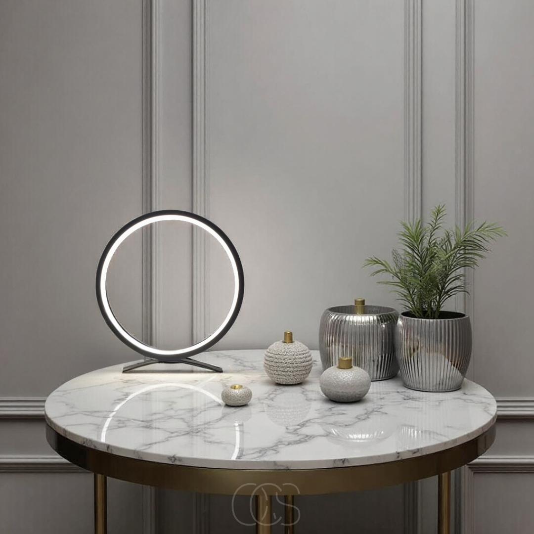 Opertsa - LED Ring Table Lamp - Modern Minimalist Design