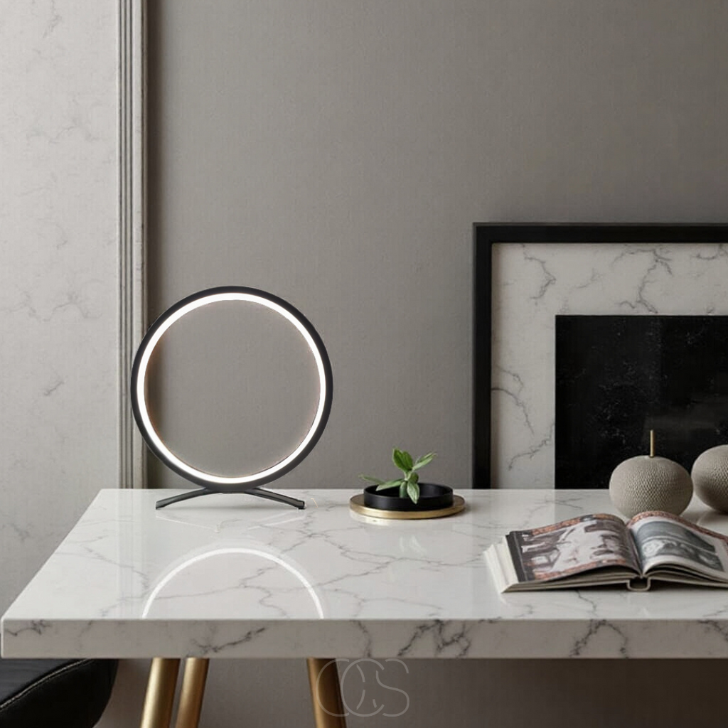 Opertsa - LED Ring Table Lamp - Modern Minimalist Design