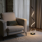 Opertsa - Lámpara de pie espiral LED regulable