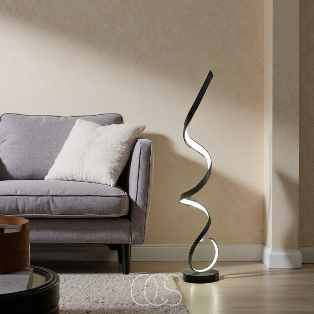 Opertsa - Lámpara de pie espiral LED regulable