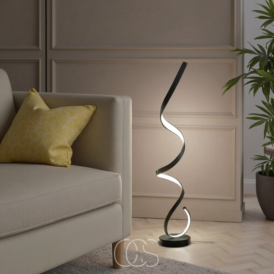 Opertsa - Lámpara de pie espiral LED regulable
