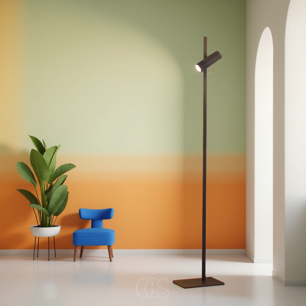 Opertsa - lampe sur pied LED avec spot - lampe de lecture