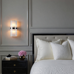 Opertsa - Luxury Crystal Wall Lamp - Stainless Steel & Crystal