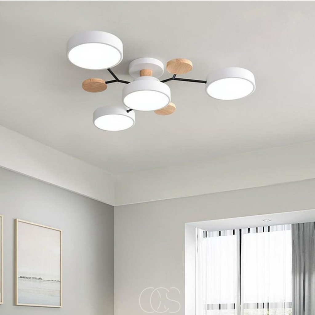 Opertsa - Macaron Metal LED Ceiling Lamp - Dimmable 3-Color