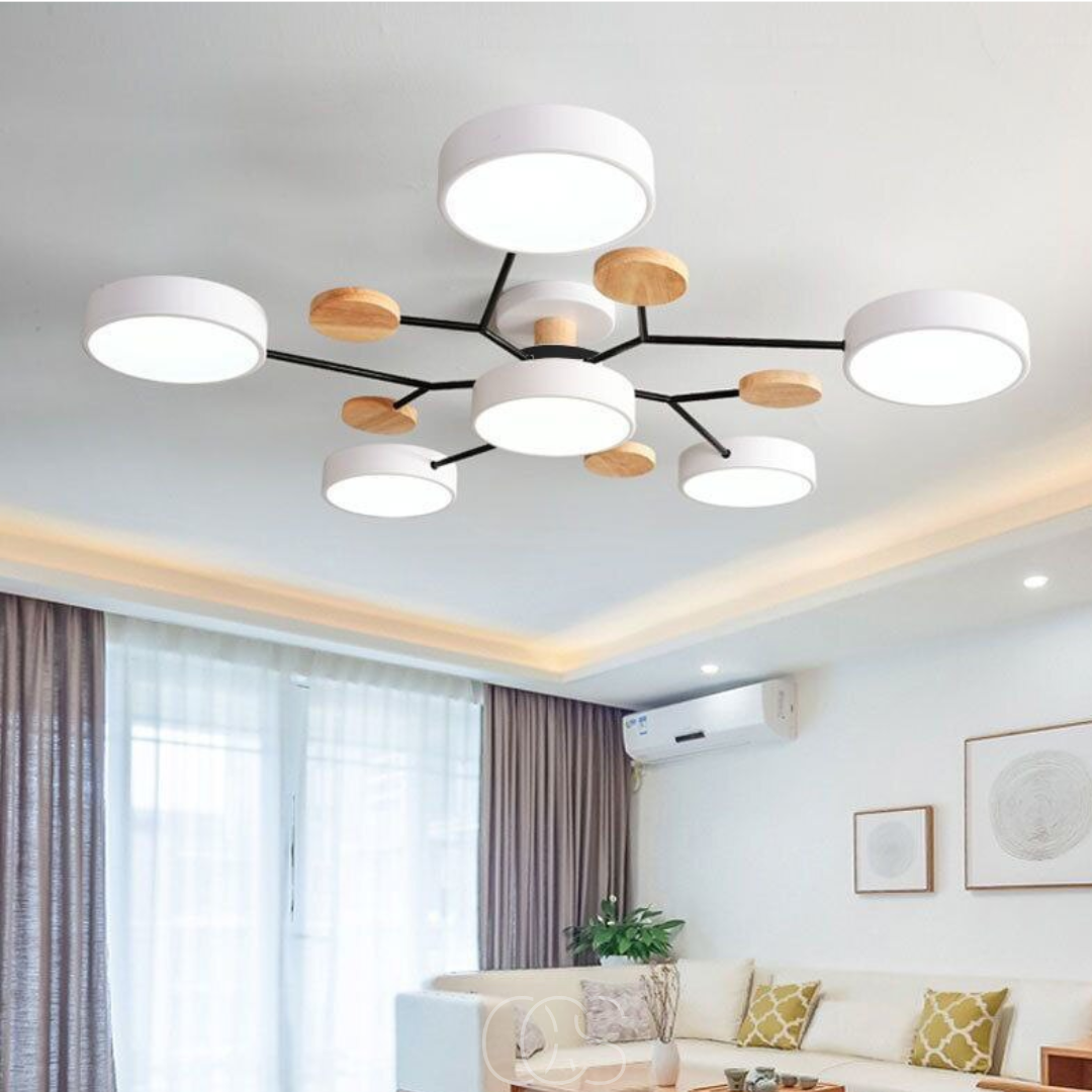 Opertsa - Macaron Metal LED Ceiling Lamp - Dimmable 3-Color
