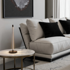 Opertsa - Minimalist LED Table Lamp - Modern Matte Black Aluminum