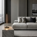Opertsa - Minimalist LED Table Lamp - Modern Matte Black Aluminum