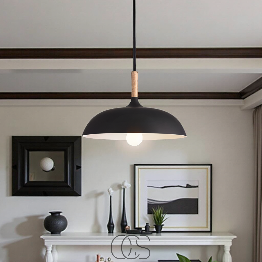 Opertsa - Modern Matte Black Ceiling Lamp