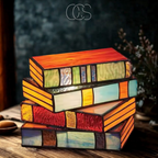 Opertsa - Mosaic Book Lamp - Wireless Tiffany Table Lamp