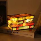Opertsa - Mosaic Book Lamp - Wireless Tiffany Table Lamp